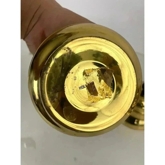 3 PC VTG Brass Pitcher Double Handles Lidded Spout Made in Holland MCM - Picture 12 of 16